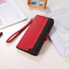 For Motorola Edge 50 KHAZNEH Litchi Texture Leather RFID Phone Case(Red) - 2