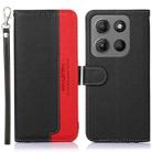 For Motorola Moto G15 4G / G05 KHAZNEH Litchi Texture Leather RFID Phone Case(Black) - 1