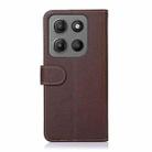 For Motorola Moto G15 4G / G05 KHAZNEH Litchi Texture Leather RFID Phone Case(Brown) - 3