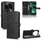 For OPPO Find X6 5G Honeycomb Dot Texture Leather Phone Case(Black) - 1