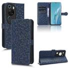 For Huawei P60 Art Honeycomb Dot Texture Leather Phone Case(Blue) - 1