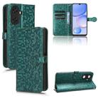 For Huawei Enjoy 60 4G Honeycomb Dot Texture Leather Phone Case(Green) - 1