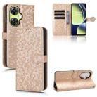 For OnePlus Nord CE 3 Honeycomb Dot Texture Leather Phone Case(Gold) - 1