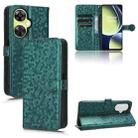 For OnePlus Nord CE 3 Honeycomb Dot Texture Leather Phone Case(Green) - 1