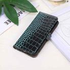 For Motorola Moto G75 5G Crocodile Top Layer Cowhide Leather Phone Case(Green) - 2