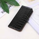 For Motorola Moto G15 4G / G05 Crocodile Top Layer Cowhide Leather Phone Case(Black) - 2
