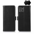 For Motorola ThinkPhone 5G Crazy Horse Top Layer Cowhide Leather Phone Case(Black) - 1