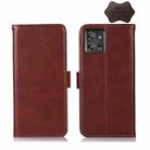 For Motorola ThinkPhone 5G Crazy Horse Top Layer Cowhide Leather Phone Case(Brown) - 1