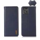 For Motorola ThinkPhone 5G KHAZNEH Nappa Top Layer Cowhide Leather Phone Case(Blue) - 1