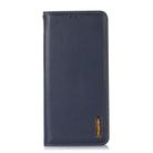 For Motorola Edge 50 Neo KHAZNEH Nappa Top Layer Cowhide Leather Phone Case(Blue) - 3