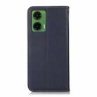 For Motorola Moto G35 KHAZNEH Nappa Top Layer Cowhide Leather Phone Case(Blue) - 3