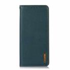 For Motorola Moto G35 KHAZNEH Nappa Top Layer Cowhide Leather Phone Case(Green) - 2