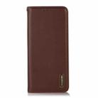 For Motorola Moto G75 5G KHAZNEH Nappa Top Layer Cowhide Leather Phone Case(Brown) - 3