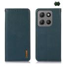 For Motorola Moto G15 4G / G05 KHAZNEH Nappa Top Layer Cowhide Leather Phone Case(Green) - 1