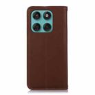 For Motorola Edge 60 Fusion KHAZNEH Nappa Top Layer Cowhide Leather Phone Case(Brown) - 3