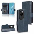 For Huawei P60 Art Symmetrical Triangle Leather Phone Case(Blue) - 1