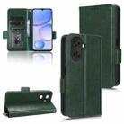 For Huawei Enjoy 60 4G Symmetrical Triangle Leather Phone Case(Green) - 1