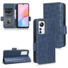 For Blackview A85 Symmetrical Triangle Leather Phone Case(Blue) - 1