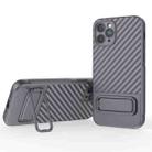 For iPhone 11 Pro Wavy Texture TPU Phone Case with Lens Film(Grey) - 1