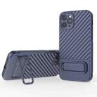 For iPhone 11 Pro Wavy Texture TPU Phone Case with Lens Film(Royal Blue) - 1