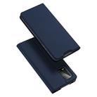 For Xiaomi Mi 10 Lite DUX DUCIS Skin Pro Series Horizontal Flip PU + TPU Leather Case, with Holder & Card Slots(Blue) - 1