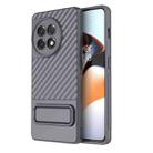 For OnePlus Ace 2 5G Wavy Texture TPU Phone Case with Lens Film(Grey) - 1