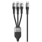 DUZZONA A4 5A USB-C / Type-C to USB-C / Type-C + 8 Pin + Micro USB Fast Charging Data Cable, Cable Length: 1.3m - 1