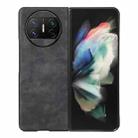 For Huawei Mate X3 Morocco Texture PU Phone Case(Black) - 1