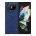 For Huawei Mate X3 Morocco Texture PU Phone Case(Blue) - 1