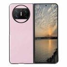 For Huawei Mate X3 Cowhide Texture PU Phone Case(Pink) - 1