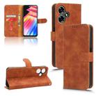 For Infinix Hot 30 Play Skin Feel Magnetic Flip Leather Phone Case(Brown) - 1