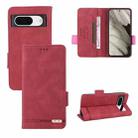 For Google Pixel 8 Magnetic Clasp Leather Phone Case(Red) - 1