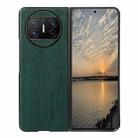 For Huawei Mate X3 Wood Texture PU Phone Case(Green) - 1