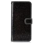 For Samsung Galaxy A10s Glitter Powder Horizontal Flip Leather Case with Card Slots & Holder & Photo Frame & Wallet(Black) - 2