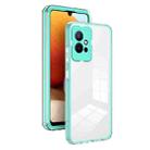 For vivo Y30 5G/Y33s/T1 5G/Y75 5G/Y55 5G 3 in 1 Clear TPU Color PC Frame Phone Case(Light Green) - 1