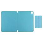 For iPad Pro 11 2022 / 2021 / iPad Pro 11 inch 2020 / Pro 11 2018 / Air 2020 10.9 Horizontal Flip Ultra-thin Double-sided Clip Active Buckle Magnetic PU Leather Tablet Case With Three-folding Holder & Sleep / Wake-up Function(Blue) - 4