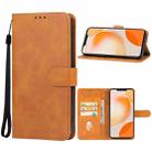 For Huawei Enjoy 60X Leather Phone Case(Brown) - 1