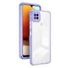 For Xiaomi Redmi 9C / Redmi 10A 3 in 1 Clear TPU Color PC Frame Phone Case(Purple) - 1