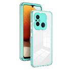 For Xiaomi Redmi 12C 3 in 1 Clear TPU Color PC Frame Phone Case(Light Green) - 1