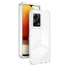 For Xiaomi Redmi Note 12 Pro+ Global 3 in 1 Clear TPU Color PC Frame Phone Case(White) - 1
