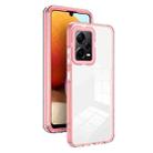 For Xiaomi Redmi Note 12 Pro+ Global 3 in 1 Clear TPU Color PC Frame Phone Case(Pink) - 1