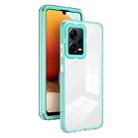 For Xiaomi Redmi Note 12 Pro+ Global 3 in 1 Clear TPU Color PC Frame Phone Case(Light Green) - 1