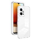 For Xiaomi Redmi Note 12 5G Global / Poco X5 3 in 1 Clear TPU Color PC Frame Phone Case(White) - 1