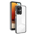 For Xiaomi Redmi Note 12 5G Global / Poco X5 3 in 1 Clear TPU Color PC Frame Phone Case(Black) - 1