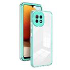 3 in 1 Clear TPU Color PC Frame Phone Case For Xiaomi Mi 11 Lite / 11 Lite 5G / 11 Lite 5G NE(Light Green) - 1