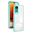 For Xiaomi Redmi Note 12 Pro 4G 3 in 1 Clear TPU Color PC Frame Phone Case(Light Green) - 1