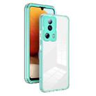 For Xiaomi 13 Lite 2023 / Civi 2 3 in 1 Clear TPU Color PC Frame Phone Case(Light Green) - 1