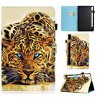 For Lenovo Tab P11 Pro Gen 2 Sewing Thread Horizontal Painted Tablet Leather Case(Lion) - 1