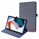 For OPPO Pad 2 Fabric Leather Tablet Case(Blue) - 1