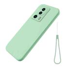 For Xiaomi 13 Lite / 12 Lite NE Pure Color Liquid Silicone Shockproof Phone Case(Green) - 1